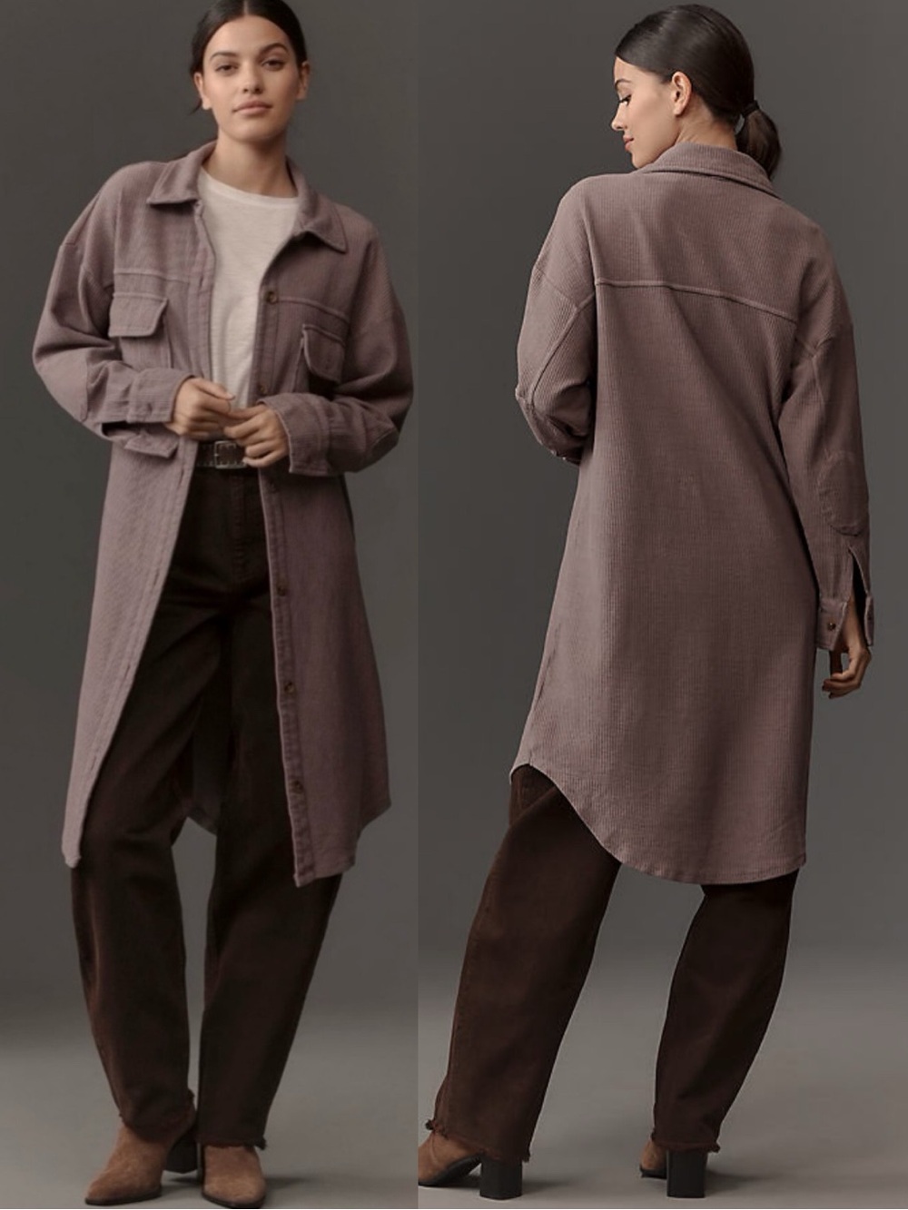Anthropologie Pilcro Duster Shacket Shirt Jacket